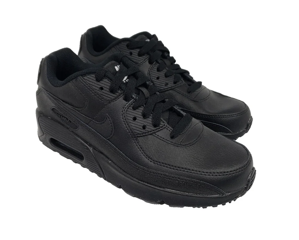 Nike Air Max 90 Youth Size 5Y Womens Sz 6.5 Black Low Sneaker Shoes HF6358-001